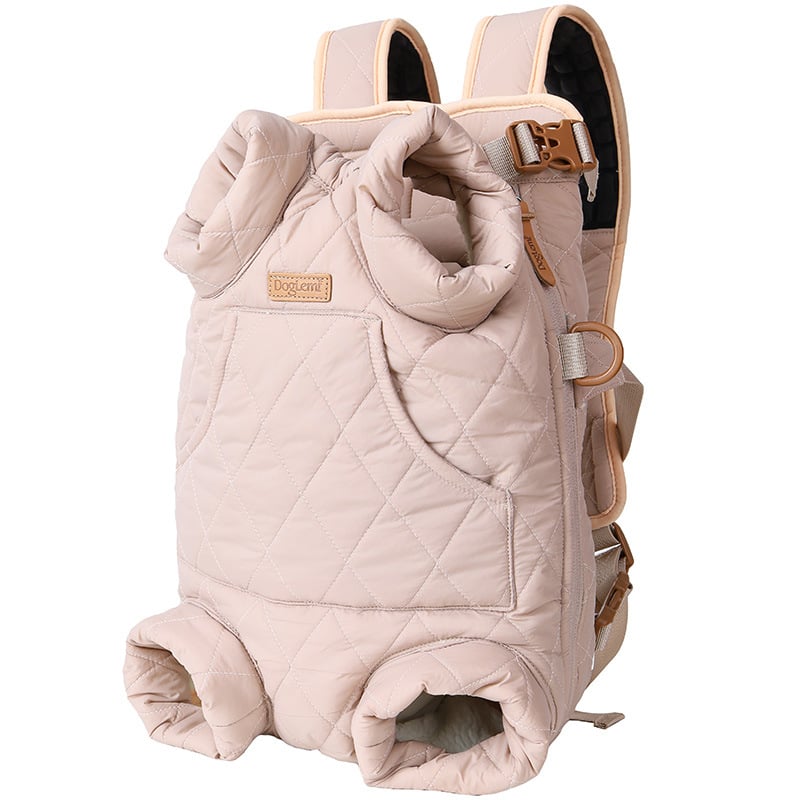 Quilted Front-Carry Pet Backpack — Maison Paw Home, view 5