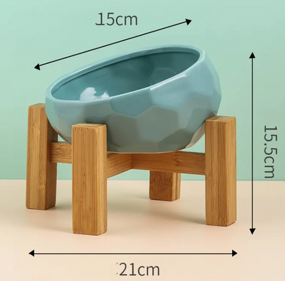 Tilted Ceramic Pet Bowl — Maison Paw Home, view 8