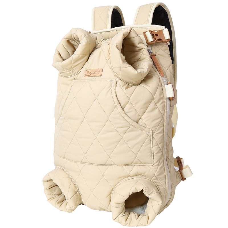 Quilted Front-Carry Pet Backpack — Maison Paw Home