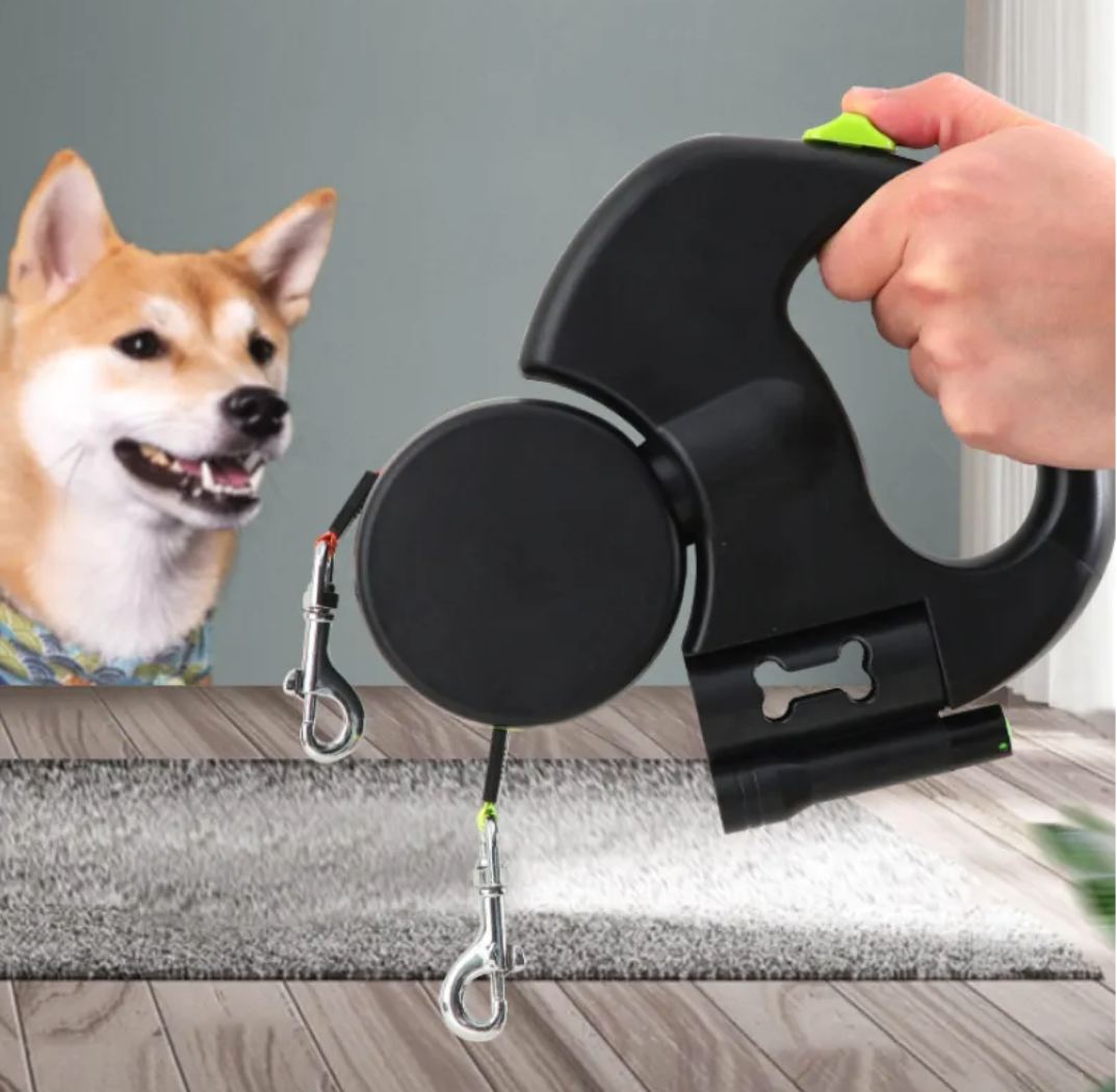 Twin Flexi-Light Dog Leash