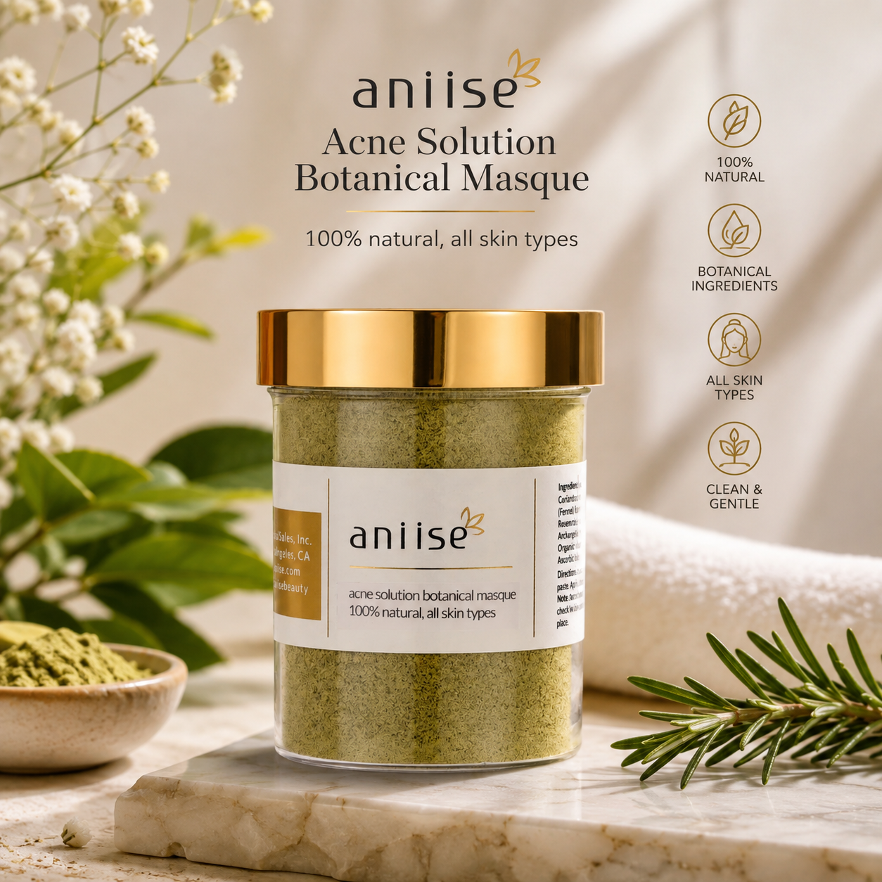 Botanical Acne Mask for Face & Skin