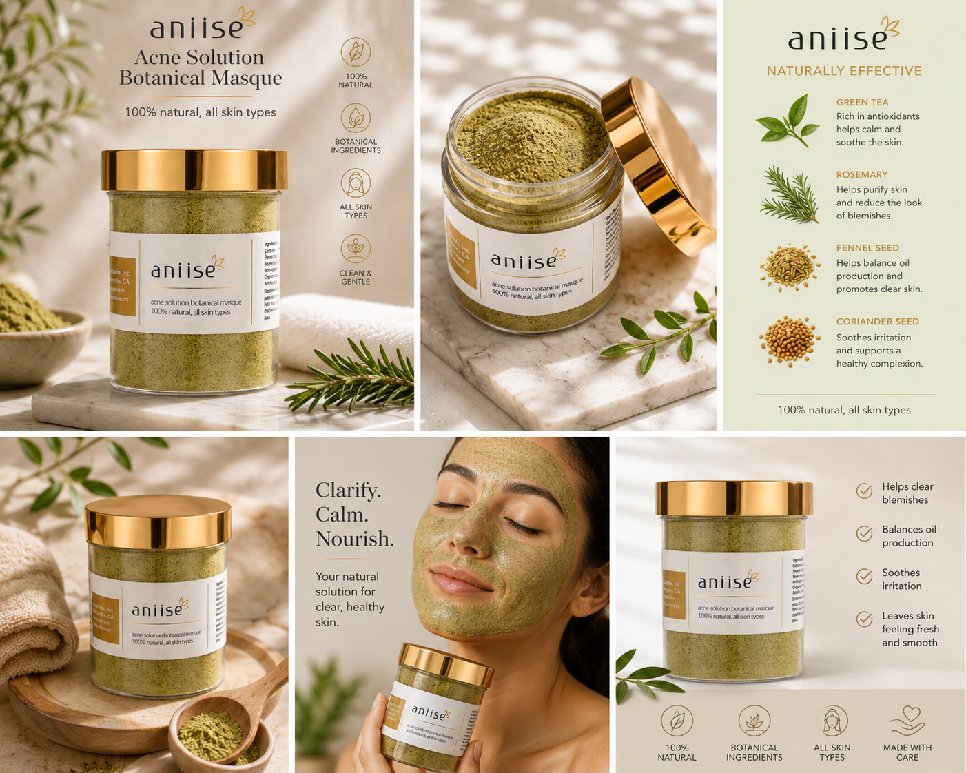 Botanical Acne Mask for Face & Skin