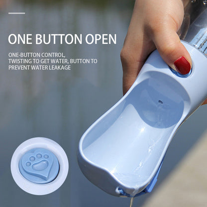 Pet water bottle in assorted colours