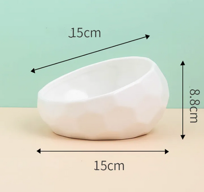 Tilted Ceramic Pet Bowl — Maison Paw Home, view 10