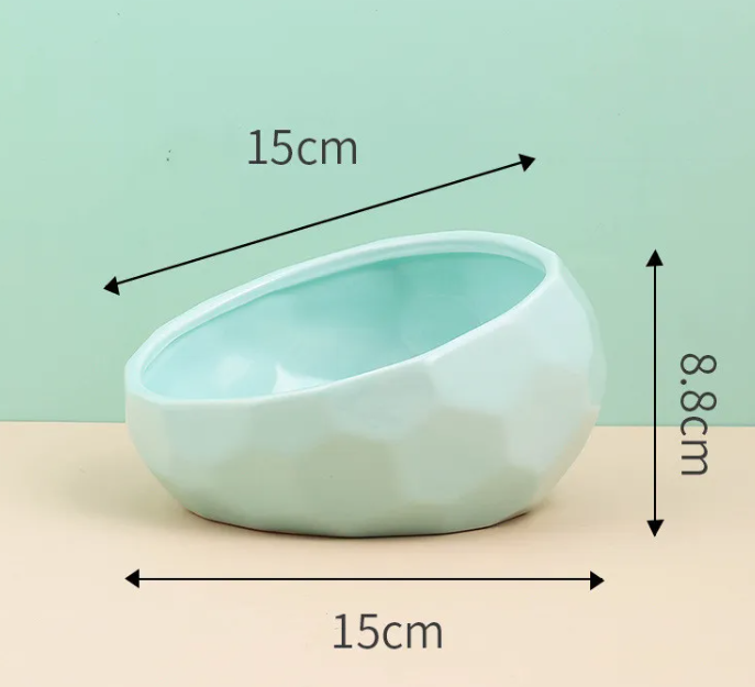 Tilted Ceramic Pet Bowl — Maison Paw Home, view 12