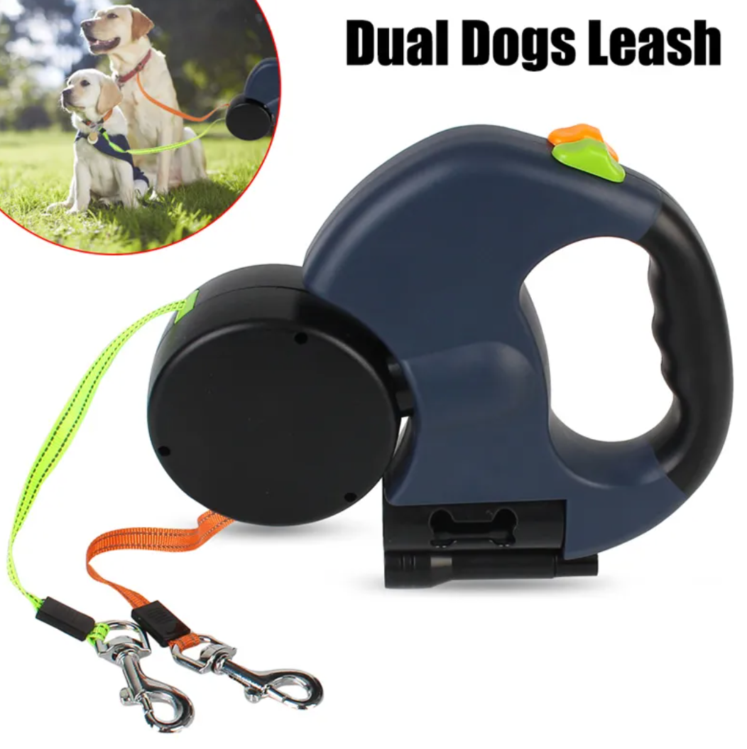Twin Flexi-Light Dog Leash