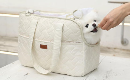 Mesh Panel Pet Carrier Bag — Maison Paw Home